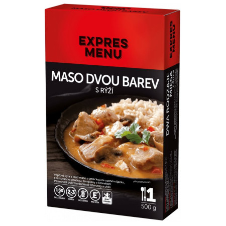 Готова їжа Expres menu KM М'ясо двох кольорів зі смаженою картоплею