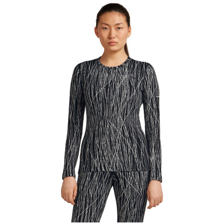 Жіноча функціональна футболка Icebreaker Women Merino 260 Tech Vertex LS Crewe Delta Lines AOP