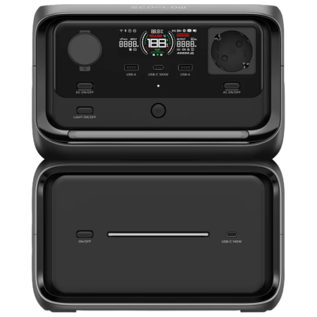 Зарядна станція EcoFlow River 3 Plus - přídavná baterie 600 чорний černá