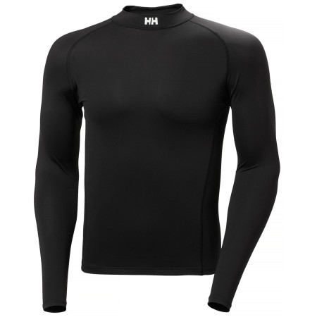 Чоловіча функціональна футболка Helly Hansen Waterwear Rashguard чорний 990 BLACK