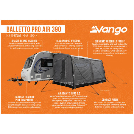 Приставний намет Vango Balletto Pro Air 390