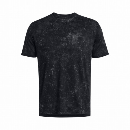 Чоловіча функціональна футболка Under Armour Rush Energy Print SS чорний Black/Black