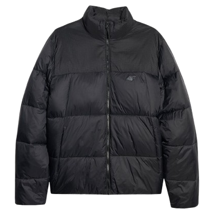 Чоловіча куртка 4F Down Jacket M601 чорний DEEP BLACK