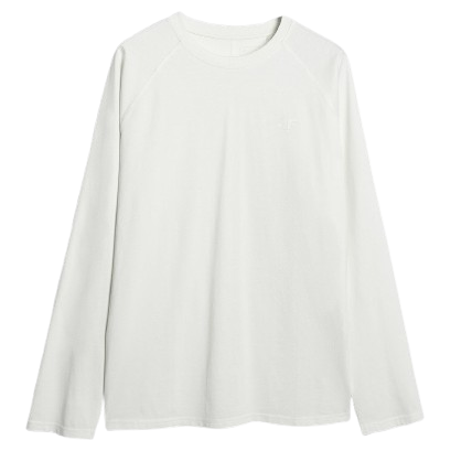 Чоловіча футболка 4F Longsleeve M474 білий OFF WHITE