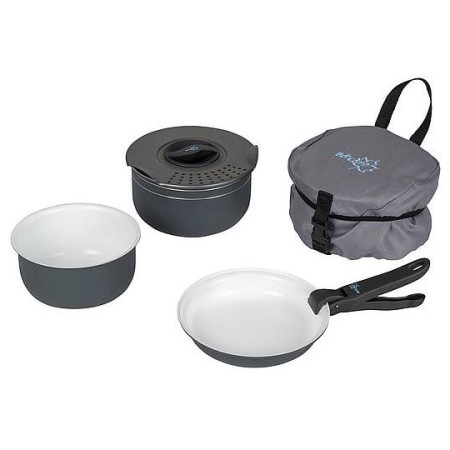 Sada nádobí Bo-camp Cookware set Trekking 5 šedá Anthracite