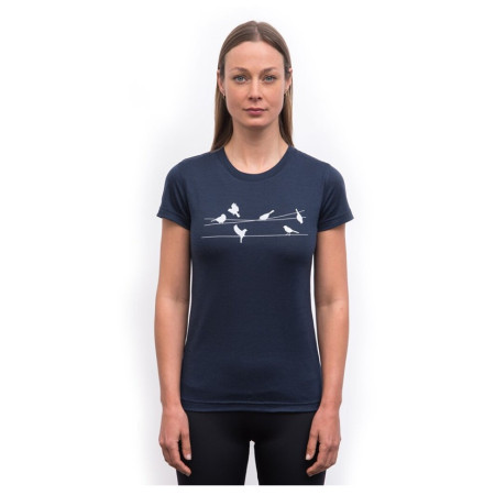 Жіноча функціональна футболка Sensor Merino Active Songbirds