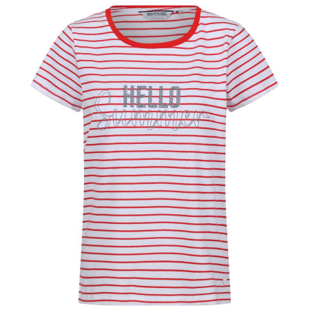 Жіноча футболка Regatta Odalis II білий/червоний