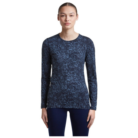 Жіноча функціональна футболка Icebreaker Women M 200 Oasis LS Crewe Moss BloomAOP