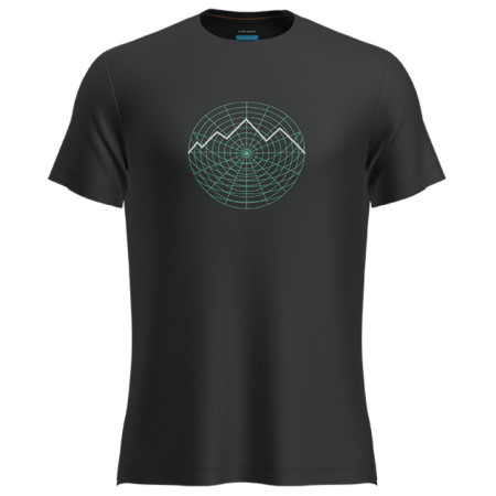 Чоловіча функціональна футболка Icebreaker Men Merino 125 Cool-Lite™ Sphere III SS Tee Vision Grid чорний Black