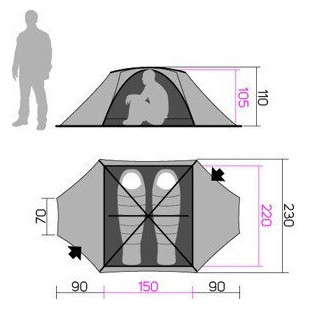 Туристичний намет Hannah Covert 2 WS