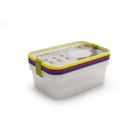 Ланч-бокс Omada Sanaliving Box Set 3x 24x16,5x8cm/2L