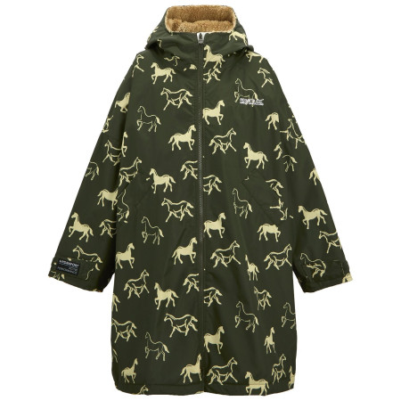 Дитяча водонепромокна куртка Regatta Junior Waterproof Changing Robe DrkKhHrses темно-зелений DrkKhHrses