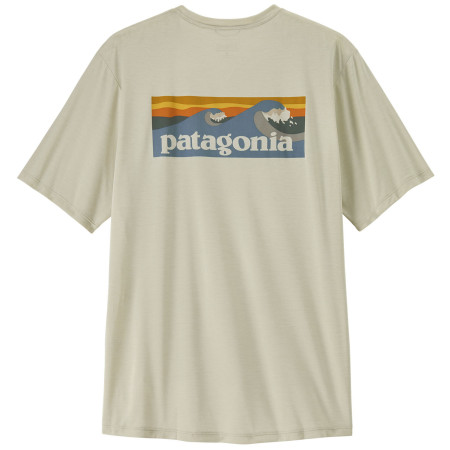 Чоловіча футболка Patagonia Men's Capilene Cool Daily Shirt - Boardshort Logo бежевий Dyno White