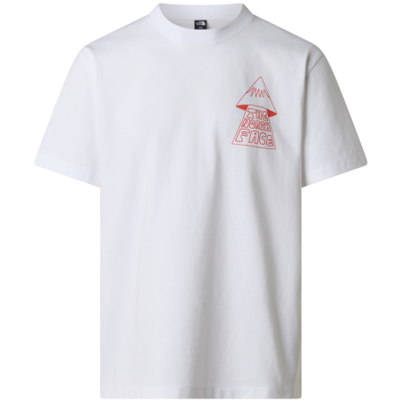Чоловіча футболка The North Face M Mountain Play Relaxed Short Sleeve Tee-Graphic білий TNF WHITE