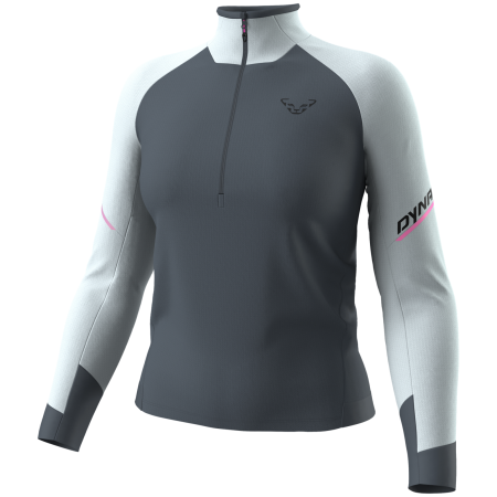 Жіноча функціональна футболка Dynafit Alpine L/S 1/2 Zip Tee W синій 3181 - cloud blue/0720