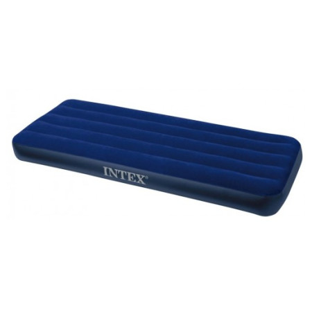 Надувний матрац Intex Cot Size Classic Downy Airbed синій