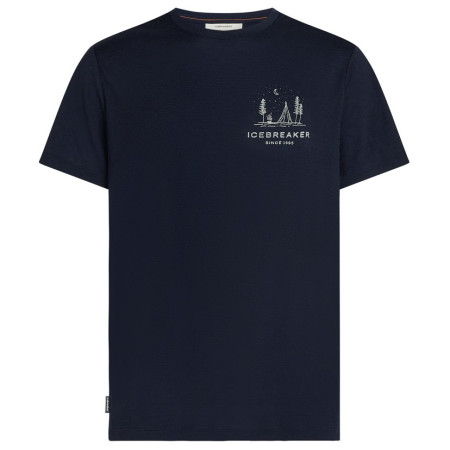 Чоловіча футболка Icebreaker Men Merino 150 Tech Lite SS Tee Peaceful Pass темно-синій Midnight Navy
