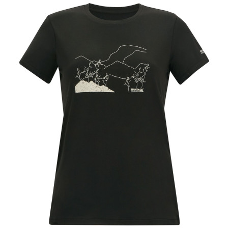 Жіноча футболка Regatta Womens Fingal Stretch чорний Black