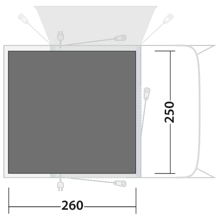 Захисна підстилка для намету Outwell Footprint Talladega Air