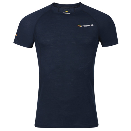 Чоловіча функціональна футболка Progress MA NKR 125 чорний/синій černo-modrá