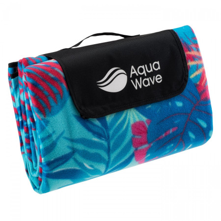 Ковдра для пікніка Aquawave Salva Blanket синій/рожевий CURACAO JUNGLE