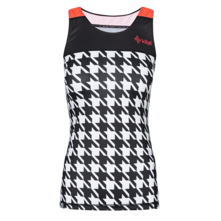 Жіноча велосипедна майка Kilpi Vai W білий/чорний Whith