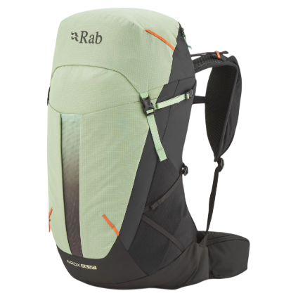 Жіночий туристичний рюкзак Rab Airox 28 ND зелений fig green/black/FGB