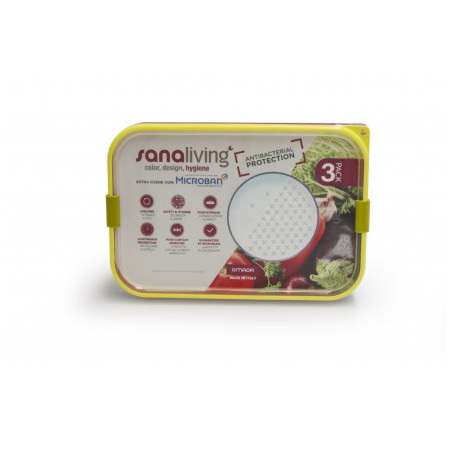 Ланч-бокс Omada Sanaliving Box Set 3x 24x16,5x5cm/1L