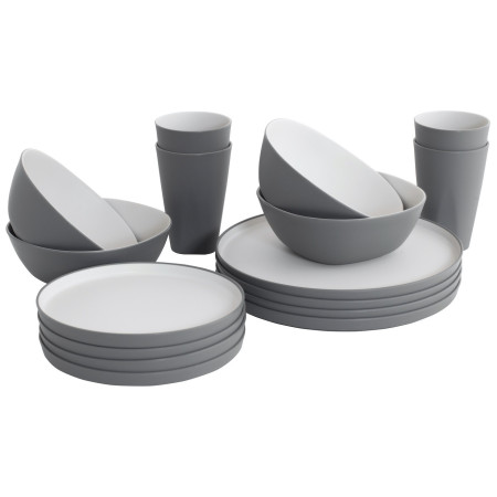 Набір посуду Outwell Gala 4 Person Dinner Set сірий