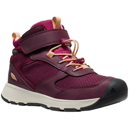 Дитячі черевики Keen Skua Mid Wp Youth рожевий fig/peach fuzz