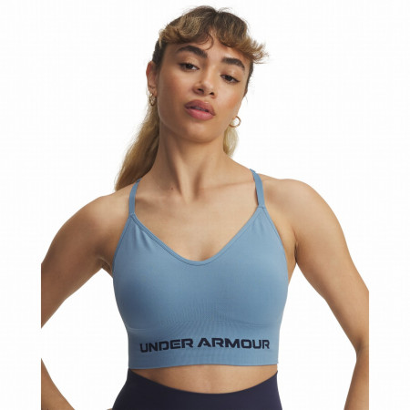Спортивний бюстгальтер Under Armour Vanish Seamless Low Bra синій/сірий Blue