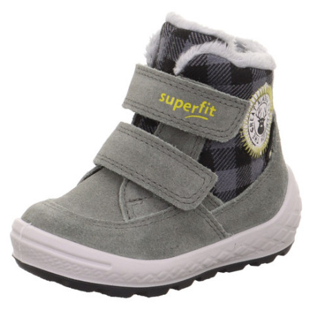 Дитячі зимові черевики Superfit Groovy 2.0 Grün/Grau сірий Grün/Grau