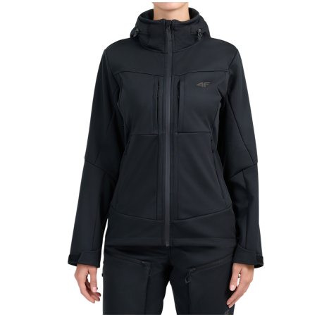 Жіноча софтшелова куртка 4F Softshell Jacket F628 чорний Deep Black