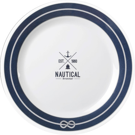 Тарілка Brunner Eßteller/Piatto piano/Dinner plate/Assiette plate синій білий/синій
