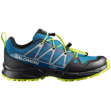 Дитячі черевики Salomon Outscape Waterproof J синій Mykonos Blue / Black / Acid Lime