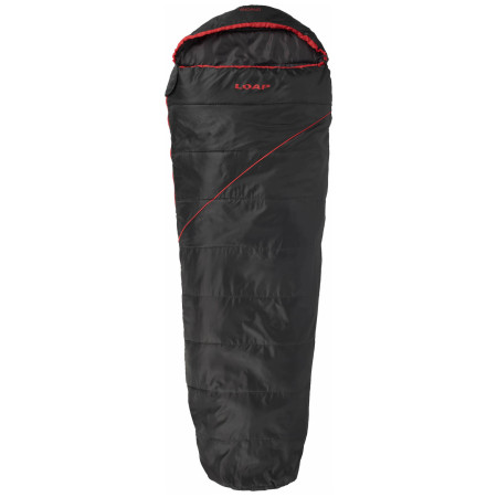 Трисезонний спальний мішок Loap Andang чорний/червоний