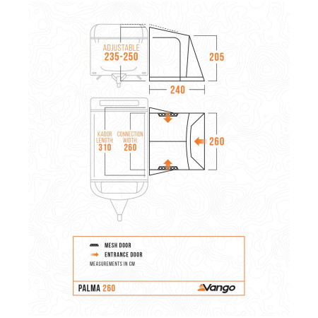 Намет для кемпера Vango Palma 260