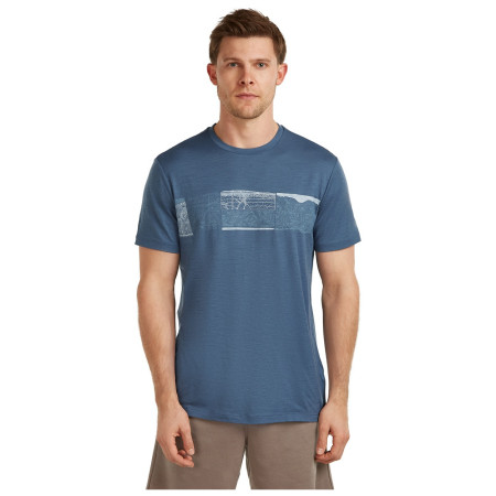 Чоловіча футболка Icebreaker Men Merino 150 Tech Lite SS Tee Elevation Line