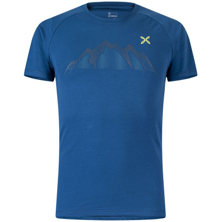 Чоловіча футболка Montura Summit T-Shirt синій Deep Blue/Verde Lime