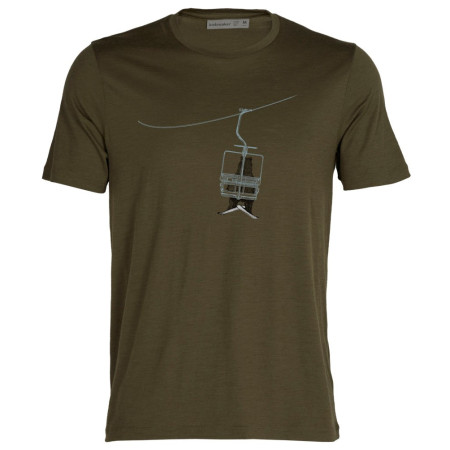 Чоловіча футболка Icebreaker Tech Lite II SS Tee Bear Lift зелений