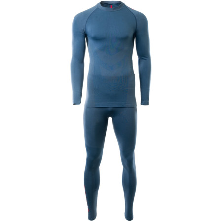 Pánské termoprádlo Hi-Tec Zareen set modrá DARK DENIM/COPEL BLUE