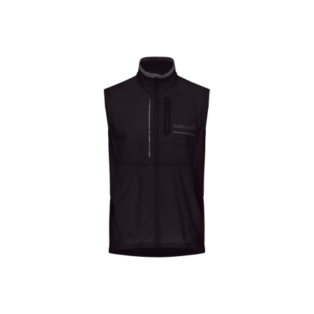 Чоловіча жилетка Norrona senja aero90 Vest чорний Caviar Black