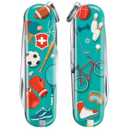Кишеньковий ніж Victorinox Classic LE Sports World зелений Ski race