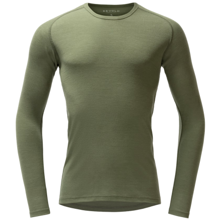 Чоловіча функціональна футболка Devold Adventure Merino 190 Shirt Man світлий хакі Lichen