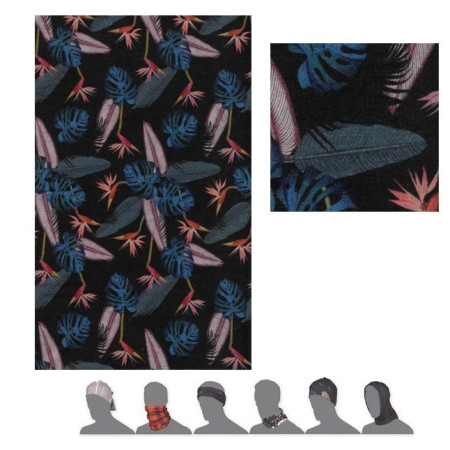 Шарф Sensor Tube Merino Impress чорний/синій