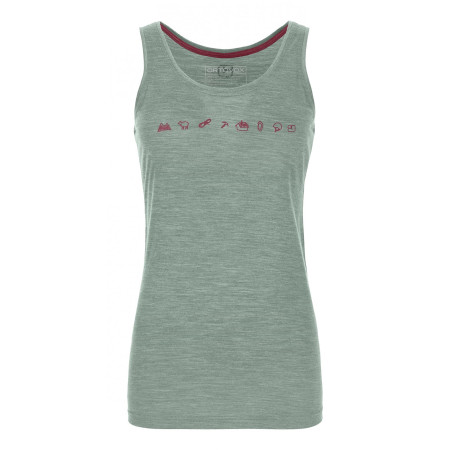 Жіноча майка Ortovox 120 Cool Tec Icons Top W зелений GreenForrestBlend