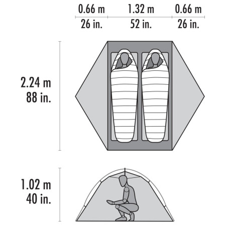 Надлегкий намет MSR Hubba Hubba HD 2