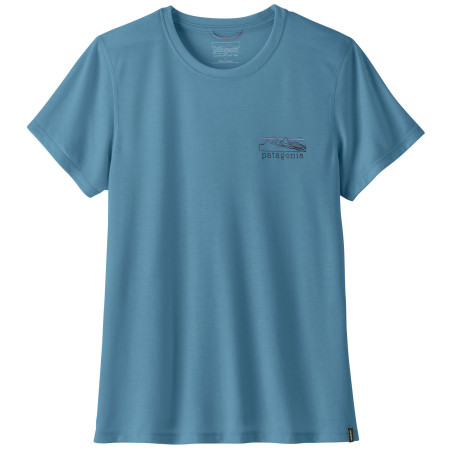 Жіноча футболка Patagonia Women's Capilene® Cool Trail Shirt - Stratapeaks синій Shore Blue