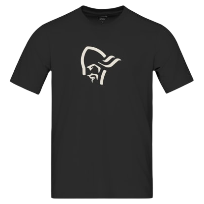 Чоловіча футболка Norrona 29 cotton viking T-shirt чорний Caviar Black/Snowdrop