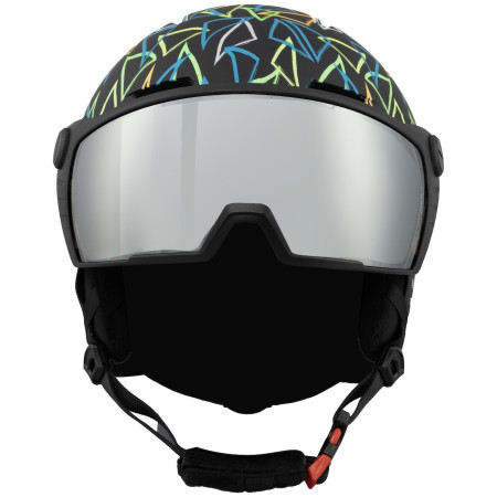 Дитячі гірськолижний шолом Blizzard Flash Visor junior ski helmet чорний black/multicolor
